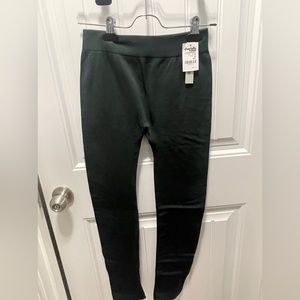 Fleece lined dark green leggings! Super cute & warm. Never worn w/tags in tact!